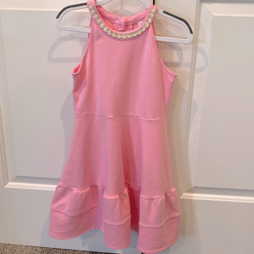 Janie And Jack Oval Print Ponte Dress